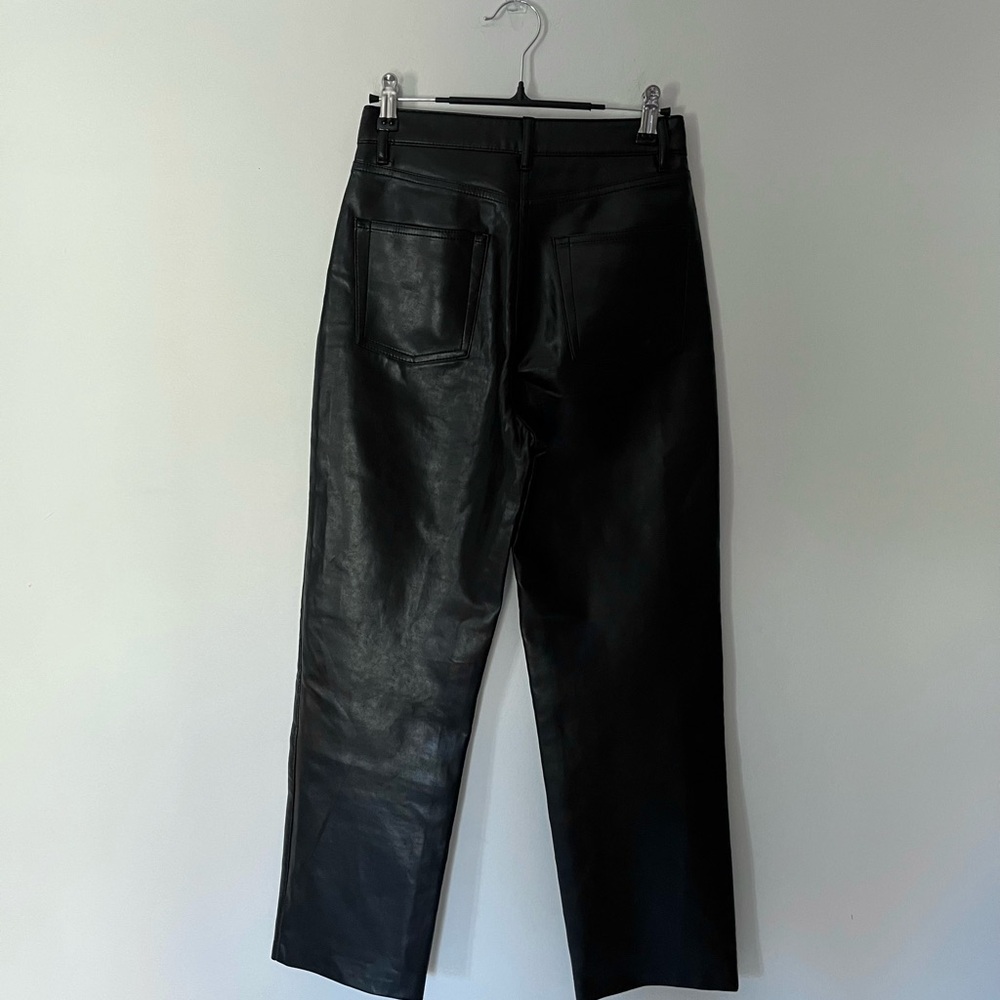 Wilfred Black Leather Pants - Picture 3 of 3